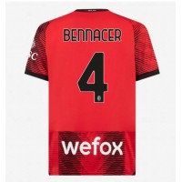 Fotbalové Dres AC Milan Ismael Bennacer #4 Domácí 2023-24 Krátký Rukáv